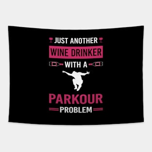 Wine Drinker Parkour Tapestry