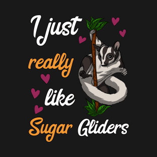 I Just Really Like Sugar Gliders Funny Pet T-Shirt