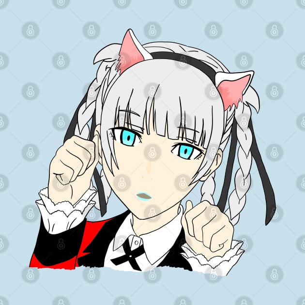 Kakegurui Cat Ear Kirari Momobami Student Council President by XTUnknown