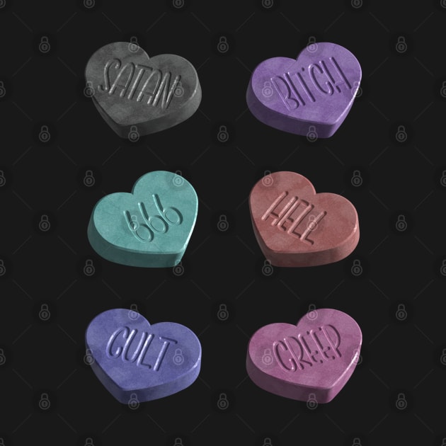 Creepy Heart Candy by Sasyall