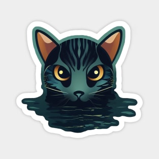 Loch Ness Kitten Kryptid Kitty, Nessie Cat from the Loch Magnet