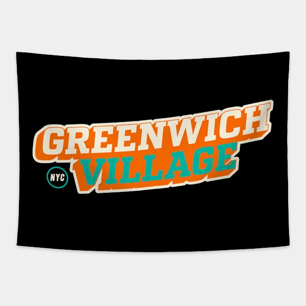 Greenwich Village Vibe: Urban Hip T-shirt Collection for NYC Trendsetters Tapestry by Boogosh