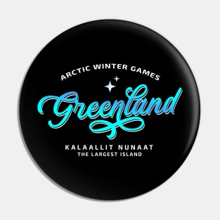 Greenland arctic winter games - largest island Pin