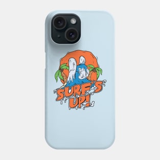 Surf's Up Surfing Ocean Waves Palm Tree Retro Design Phone Case