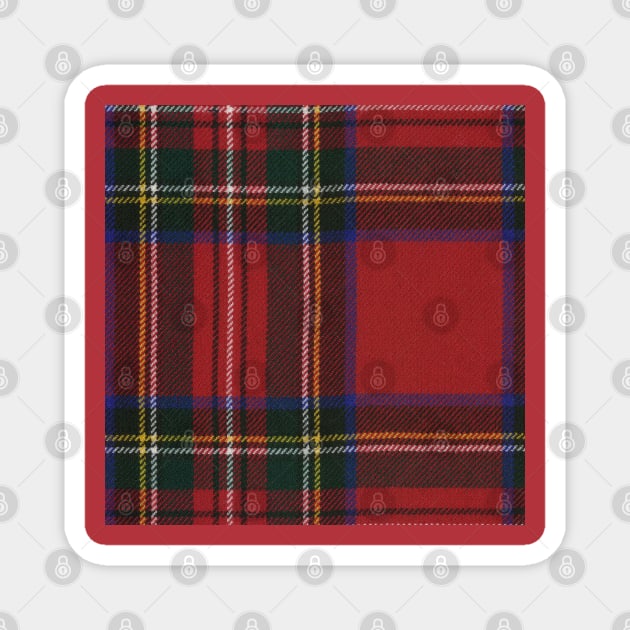 Royal Stewart Scottish Tartan Magnet by Yule