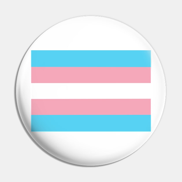 Transgender Pride Flag Pin by JustGottaDraw