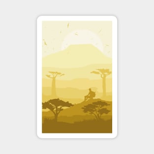 Yellow Mountains Magnet