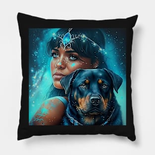 Rottweiler Mom Pillow