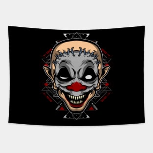 Monster clown smile Tapestry