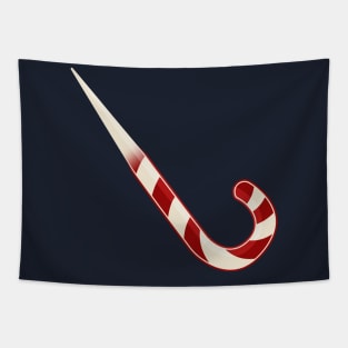 Candy Cane Shiv Funny Christmas Tapestry