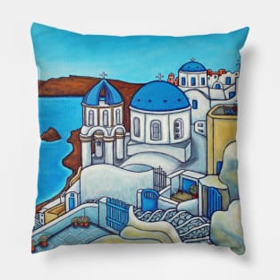 Colours of Santorini Pillow