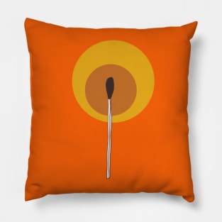 matches on fire Pillow