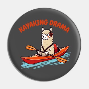 Kayaking llama Pin