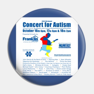 2020 13th Annual Concert for Autism Flyer T-Shirt Pin