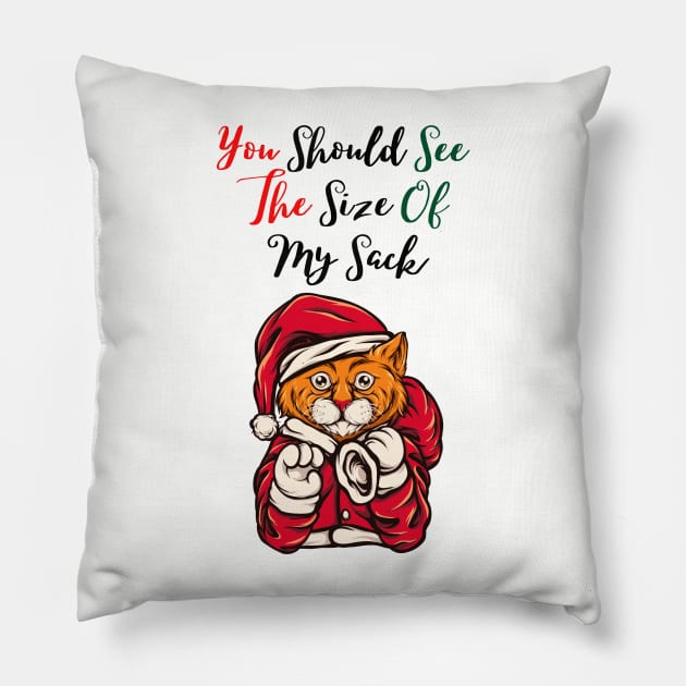 You Should See The Size Of My Sack Pillow by Allexiadesign