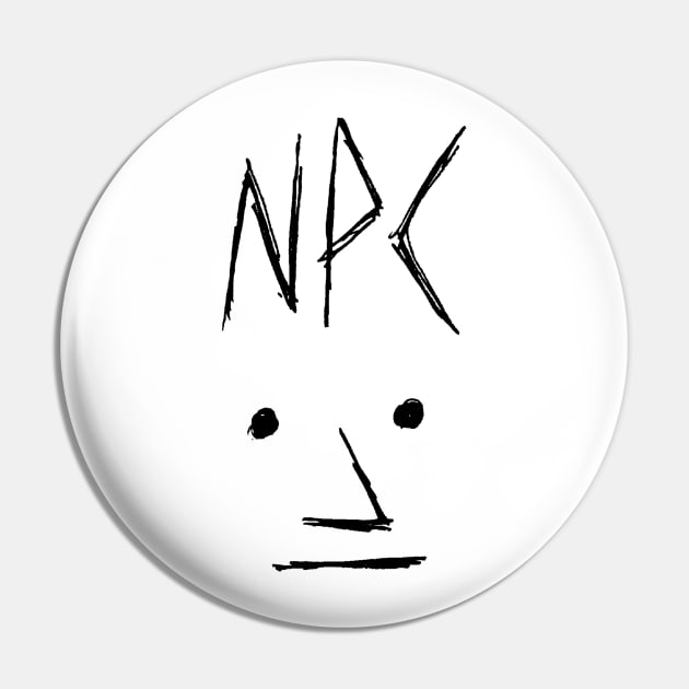 Dark and Gritty NPC Meme Pin by MacSquiddles