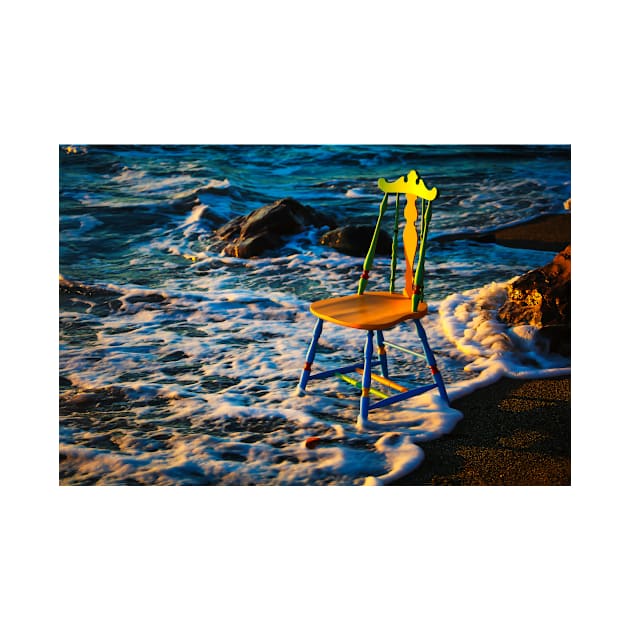 Chair In Beach Foam by photogarry