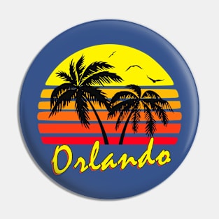 Orlando Tropical Sunset Pin