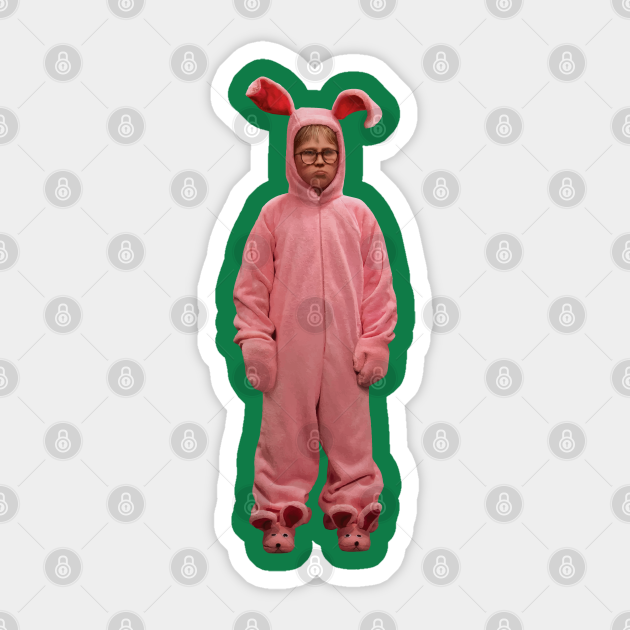 Christmas Story Bunny Costume - A Christmas Story - Sticker