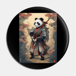 Japanese samurai panda Pin