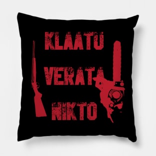 klaatu verata nikto Pillow