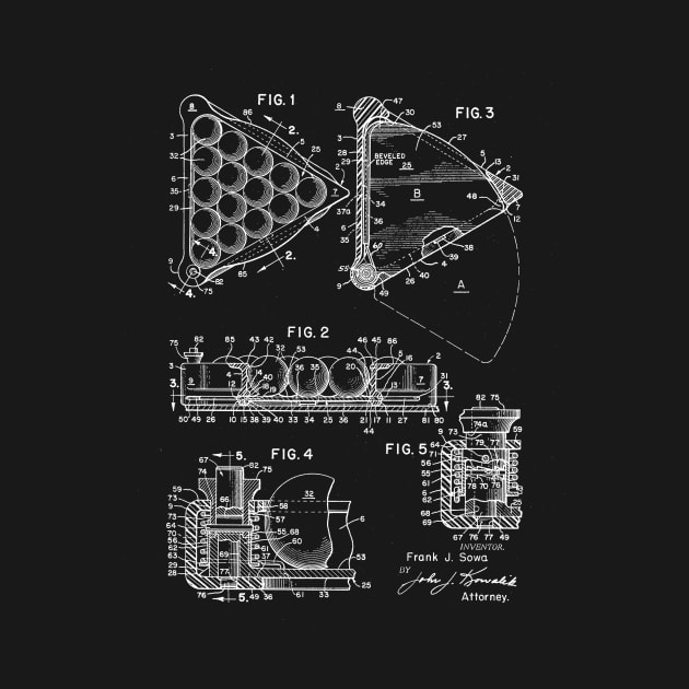 Billiard Ball Rack Vintage Patent Drawing by TheYoungDesigns