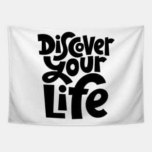 Discover Your Life - Motivational & Inspirational Quote Tapestry