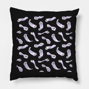 Planarians Pattern in Purple Pillow