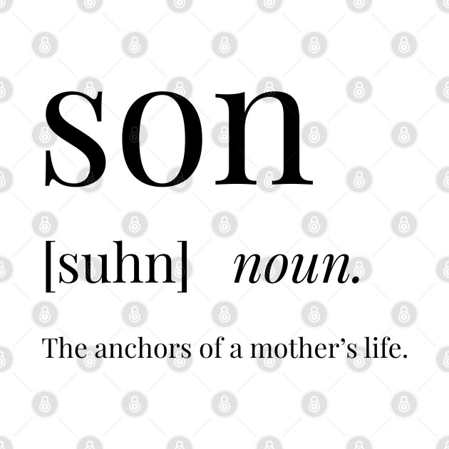 Son Definition Son TShirt TeePublic