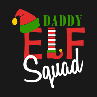 Daddy Elf Squad Christmas Matching Family Xmas Group T-Shirt