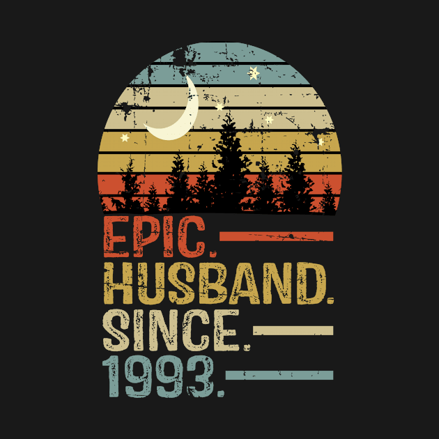 Epic Husband Since 1993 30th Wedding Anniversary by StoreForU