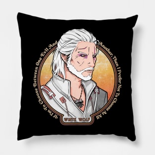 Lesser, Greater, Middling Evil [GOLD] Pillow