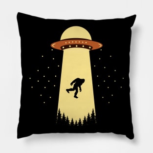 Bigfoot Ufo Abduction Pillow