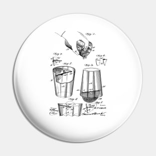 Liquid Strainer and Mixer Vintage Patent Hand Drawing Pin