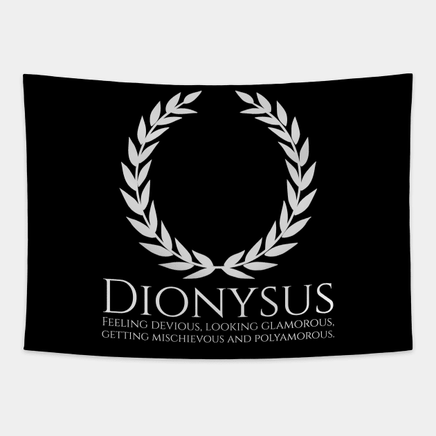 Dionysus - Feeling devious, looking glamorous, getting mischievous and polyamorous. Tapestry by Styr Designs