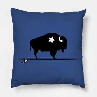 Surfing Buffalo 1 Pillow