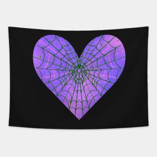 Spider Web Heart V39 Tapestry