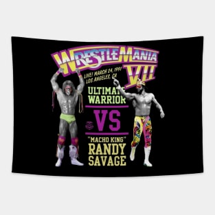 Ultimate Warrior Vs Macho Man Wrestlemania Tapestry