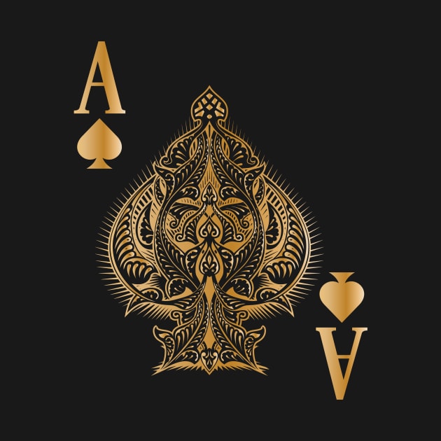 Spades Poker Ace Casino by MooonTees