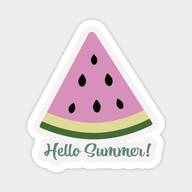 Hello summer bienvenido el verano Magnet by MISHA