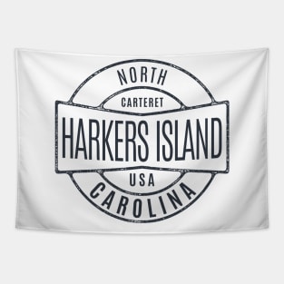 Harkers Island, NC Summertime Vacationing Vintage Badge Tapestry