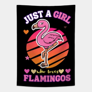 Just a girl who loves flamingos Tapestry