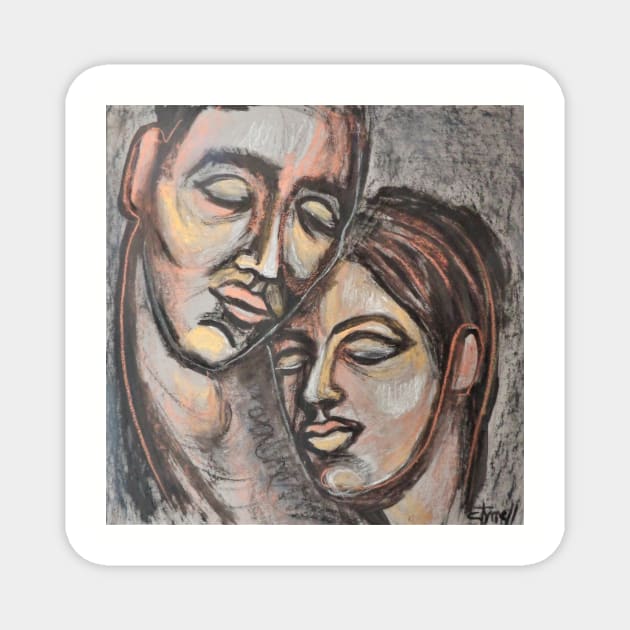 Lovers - The Portrait Of Love 2 Magnet by CarmenT