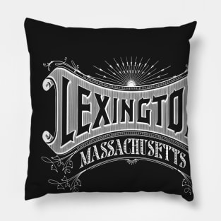 Vintage Lexington, MA Pillow