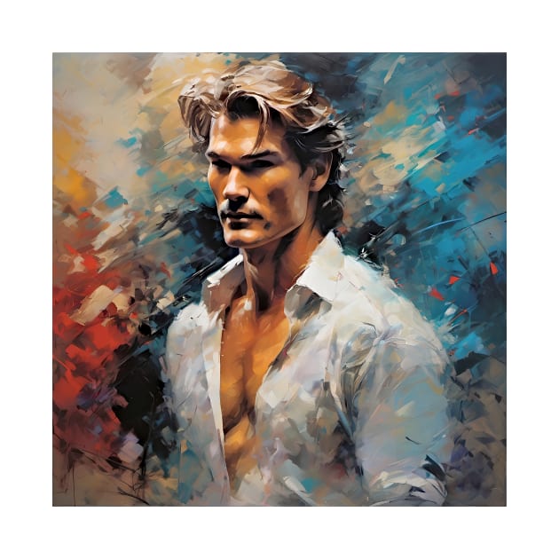 digital impression with Patrick Swayze by bogfl