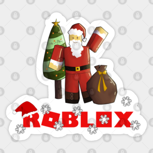 Roblox Christmas Noob Roblox Christmas Sticker Teepublic - cartoon santa shirt roblox