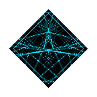 Rhombus with turquoise ornament. #illustration T-Shirt