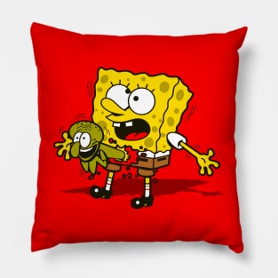 Funny Alien Monster Parasite Chestburster Hilarious Cartoon Pillow