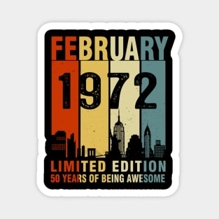 February 1972 Limited Edition 50 Years Of Being Awesome Magnet