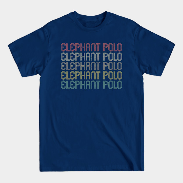 Discover Retro Style Elephant Polo Design - Elephant Polo - T-Shirt